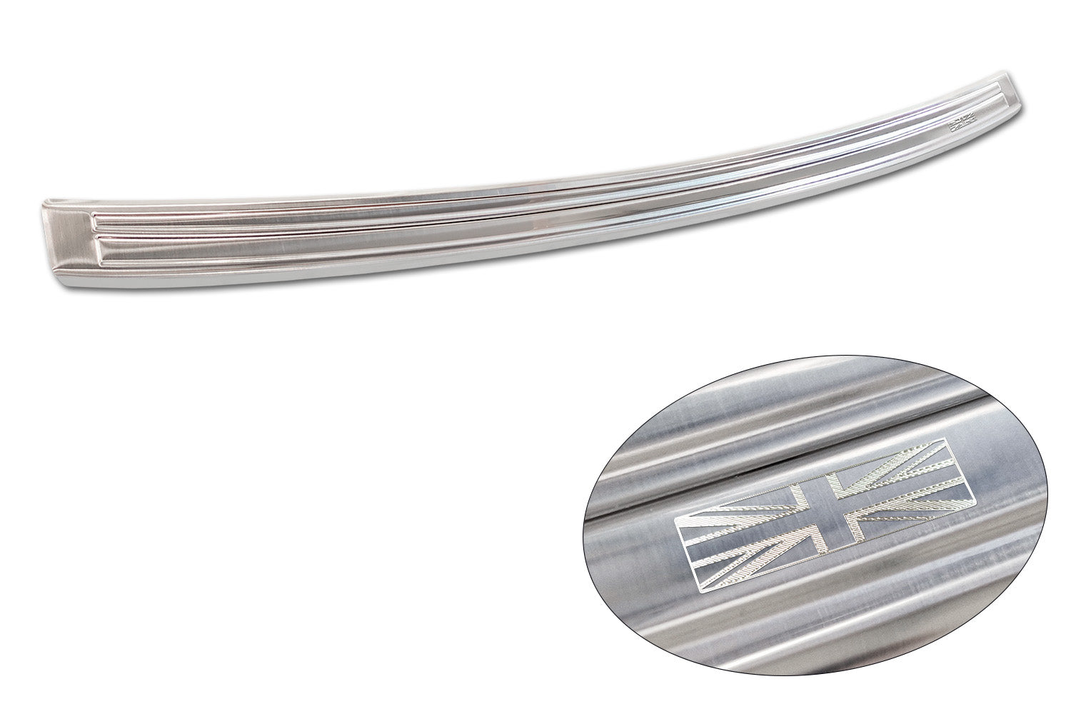 protector de parachoques trasero MG ZS plata satinado 2019-24