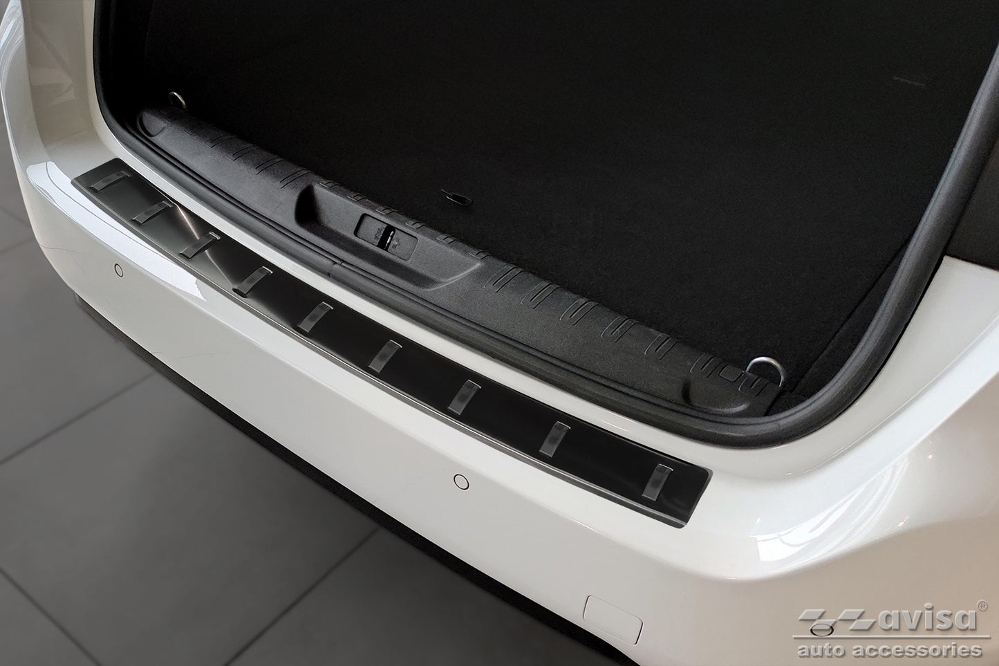 protector de parachoques trasero PEUGEOT 308 SW negro