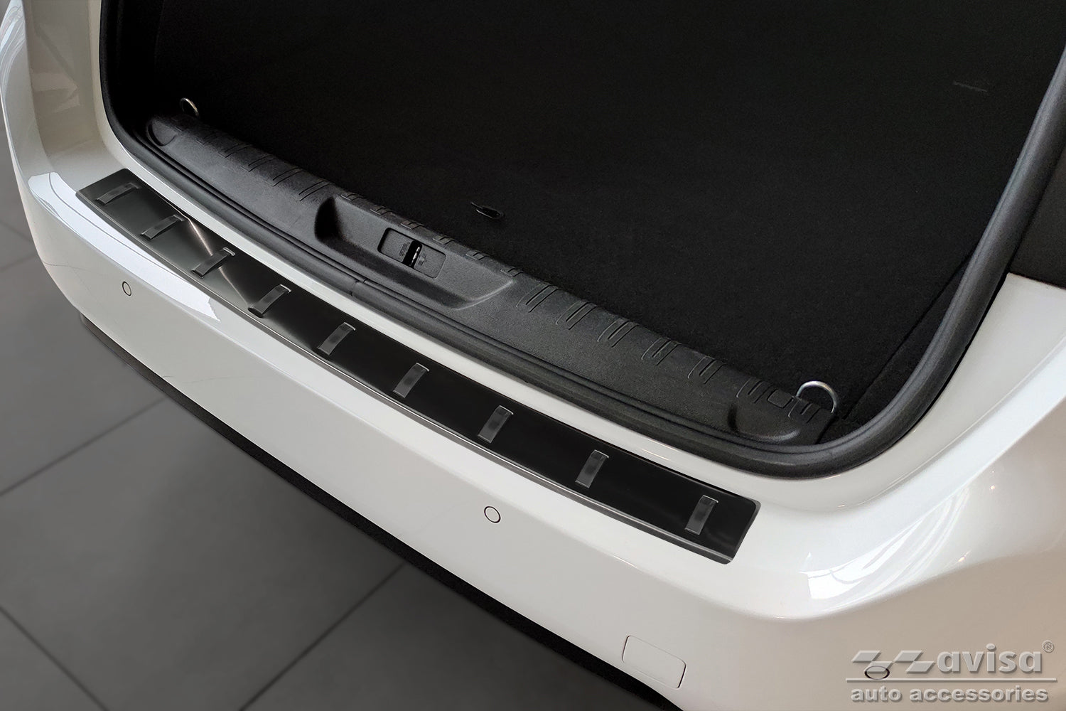 protector de parachoques trasero PEUGEOT 308 SW negro