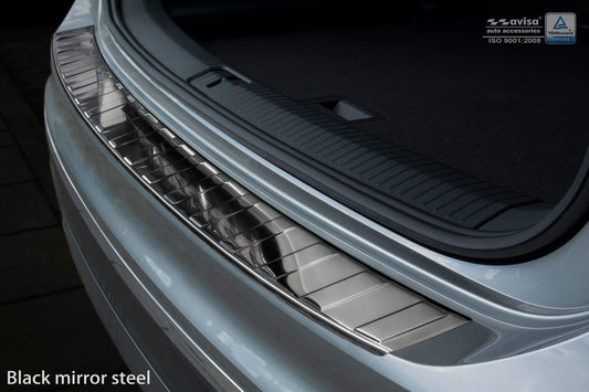 protector de parachoques trasero VW TIGUAN negro espejo