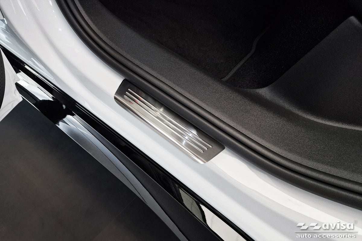 Protector umbral de puertas en relieve VW ID.7 plata satinado