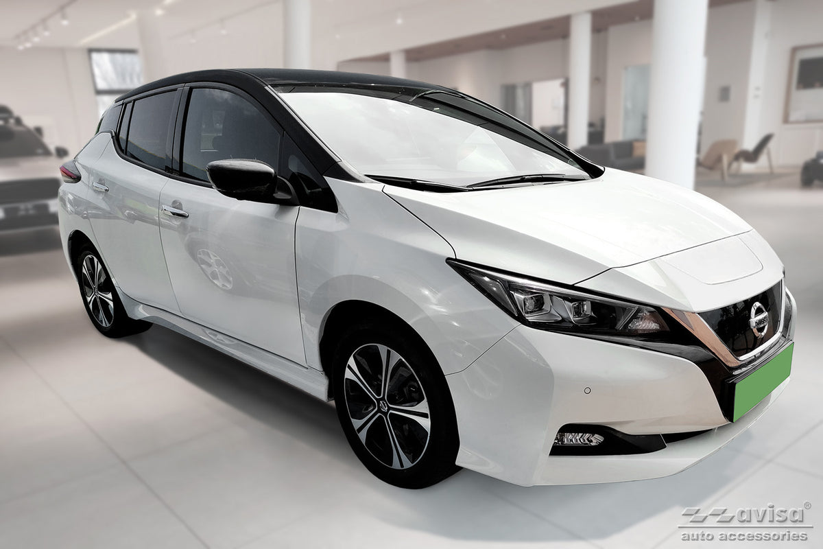 Protector umbral de puertas en relieve NISSAN LEAF negro