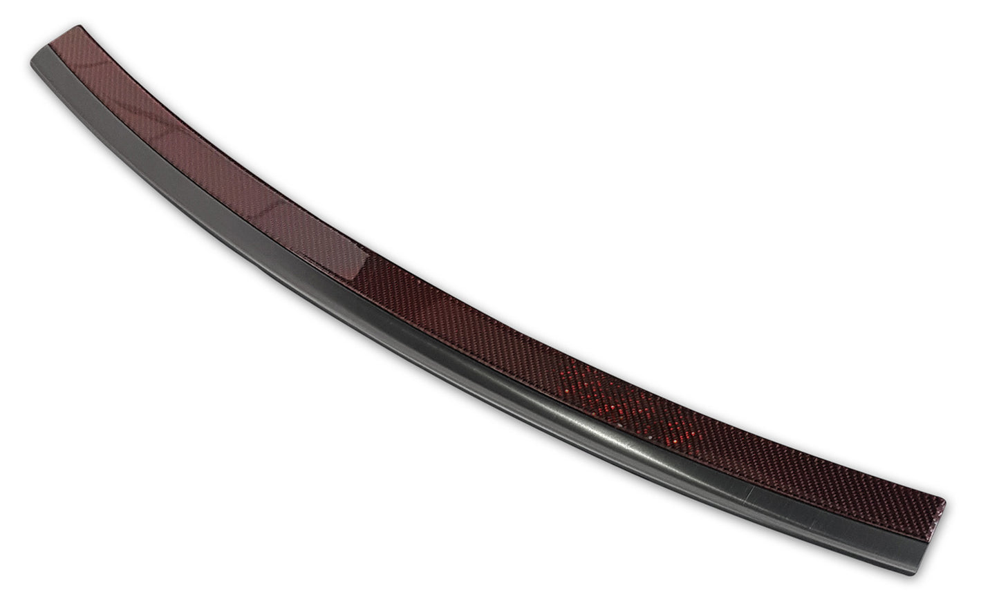 protector de parachoques trasero AUDI SQ5 negro acero, rojo fibra de carbono