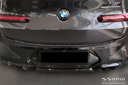 protector de parachoques trasero BMW X4 (G02/F98) negro