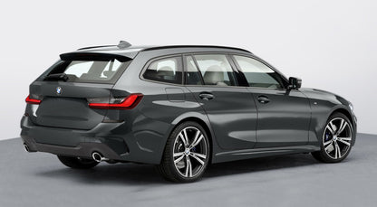 protector de parachoques trasero BMW 3 G21 negro 2018-2022