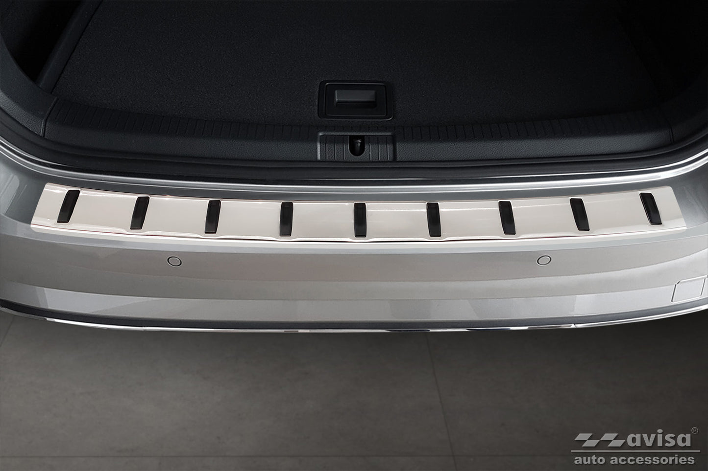 protector de parachoques trasero VW GOLF Variant plata