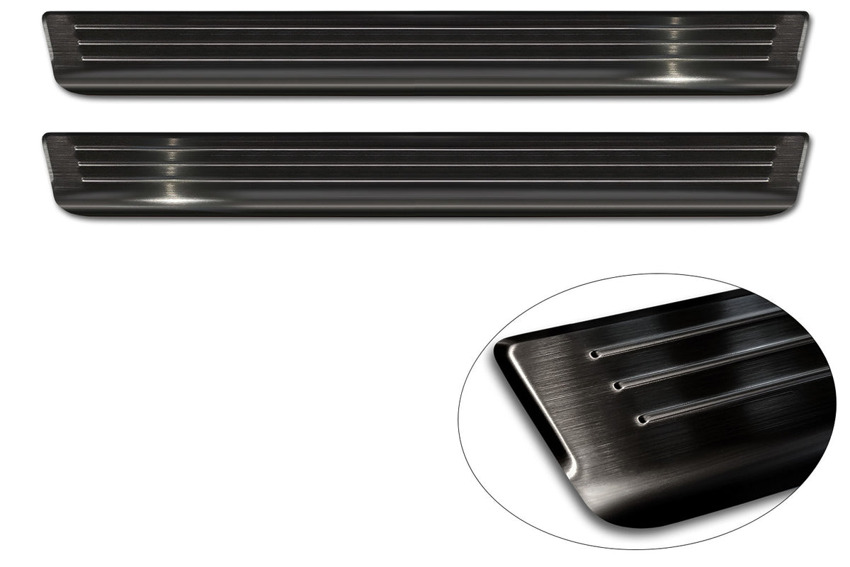 Protector umbral de puertas en relieve VW CADDY CARGO negro