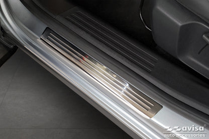 Protector umbral de puertas CITROEN C4 crossover plata satinado