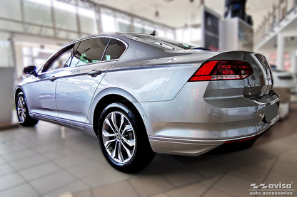 protector de parachoques trasero VW PASSAT B8 negro