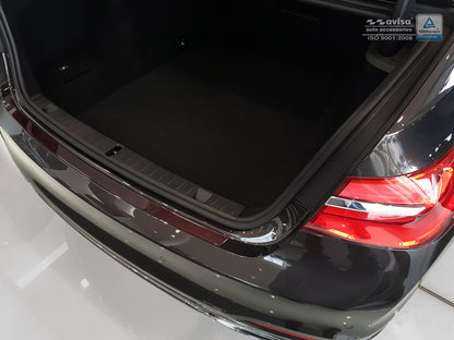 protector de parachoques trasero BMW 7 lmousne G11, rojo / negro