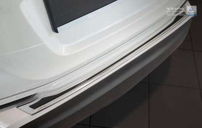 protector de parachoques trasero TOYOTA C-HR crossover espejo acero,negro fibra de carbono