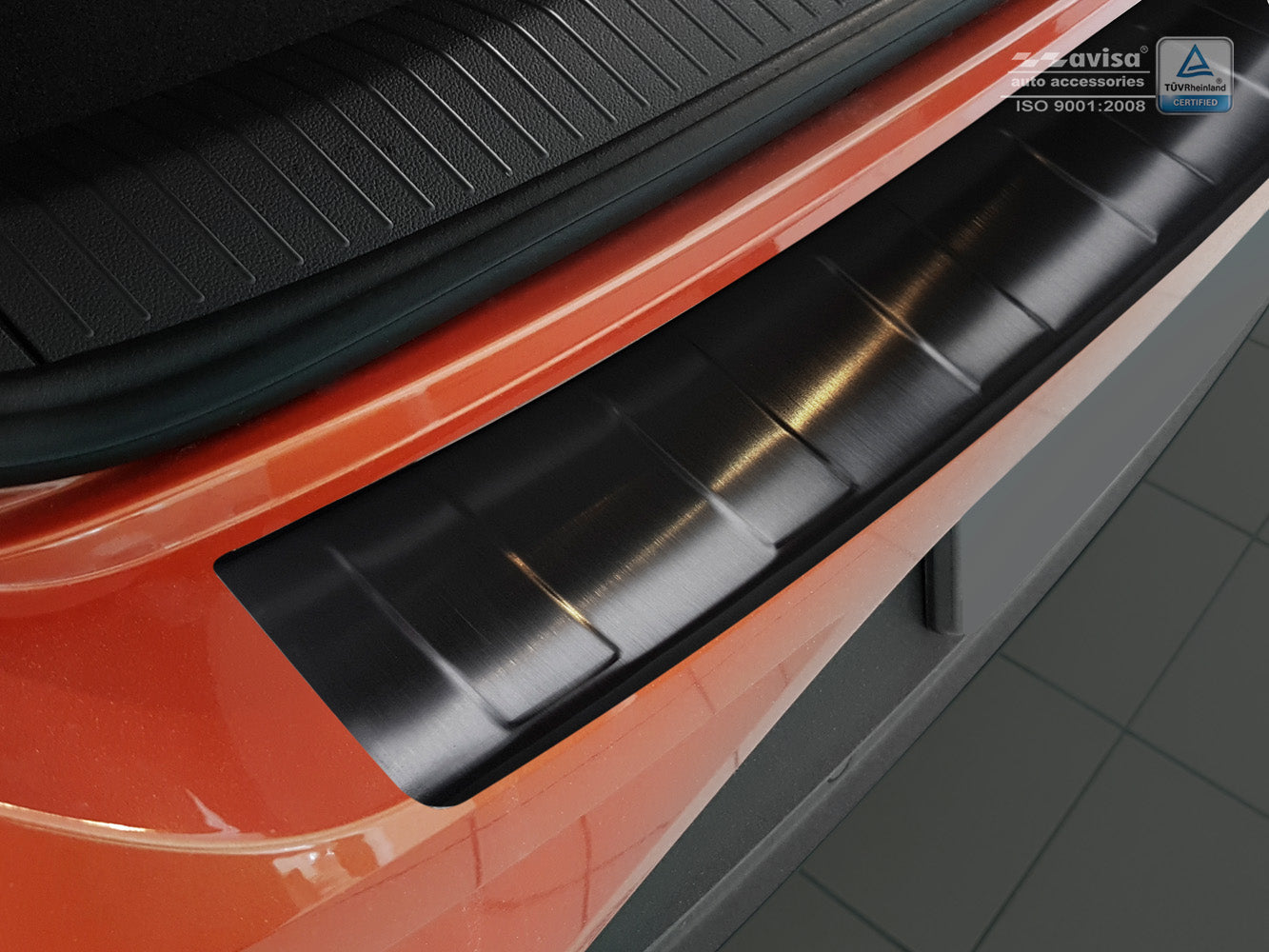 protector de parachoques trasero VW T-ROC cabrio negro 2022+