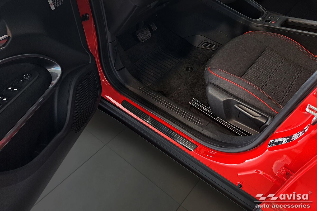 Protector umbral de puertas en relieve FIAT 600 negro