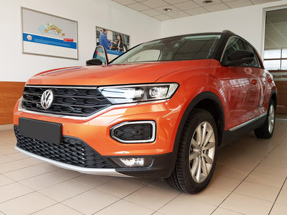 protector de parachoques trasero VW T-ROC cabrio negro 2022+