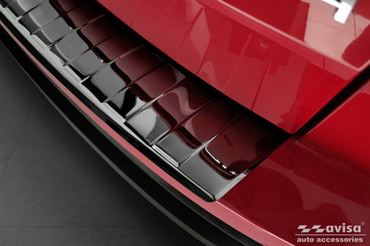 protector de parachoques trasero SKODA KAROQ negro espejo
