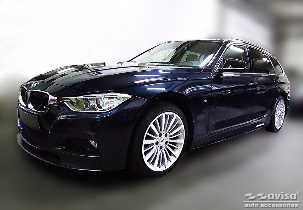 protector de parachoques trasero BMW 3 F31 touring negro 2012-18