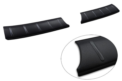 protector de parachoques trasero SUZUKI SWIFT hatchback negro mate