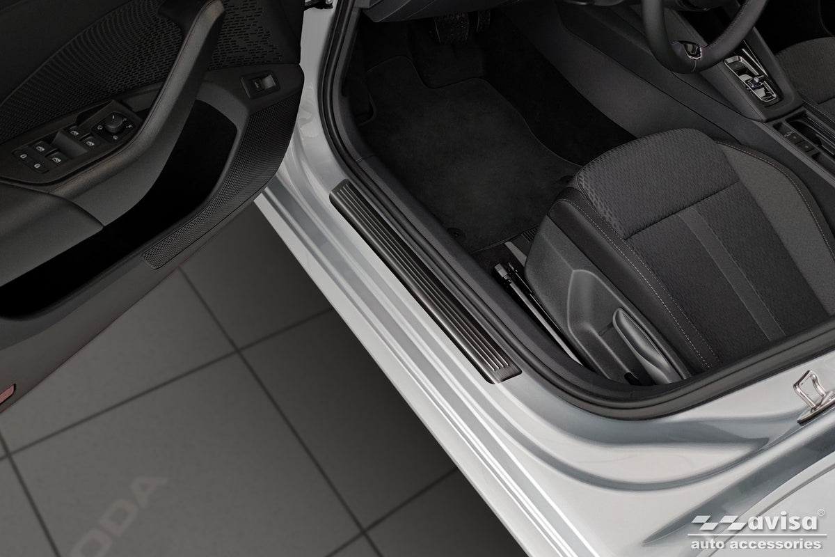 Protector umbral de puertas SKODA OCTAVIA combi negro