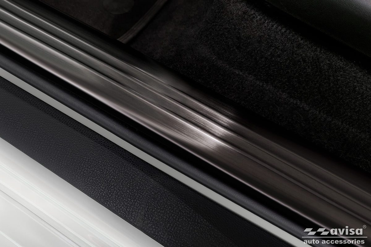 Protector umbral de puertas en relieve NISSAN LEAF negro