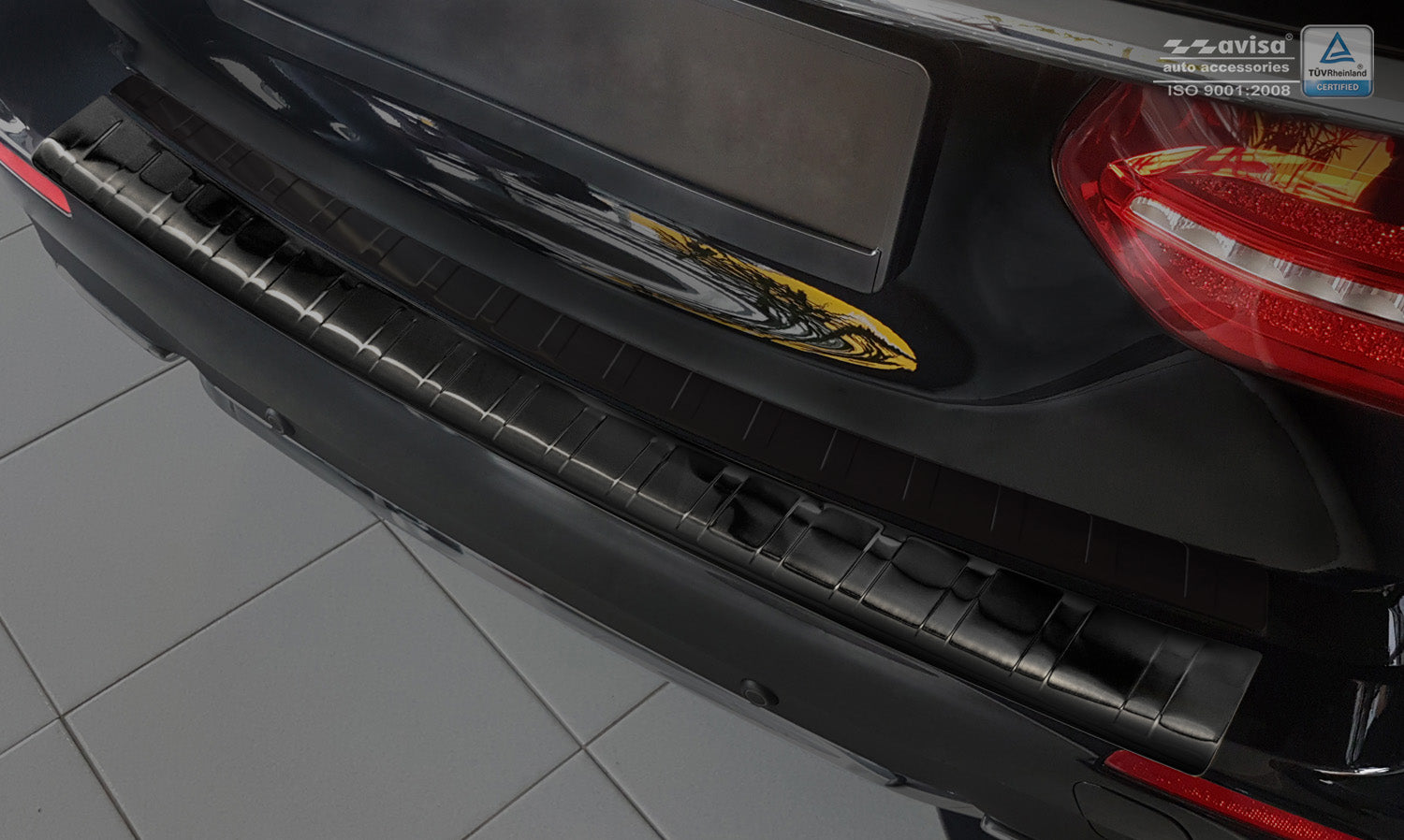 protector de parachoques trasero MERCEDES E53 S213 AMG negro 2018+