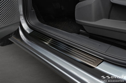 Protector umbral de puertas en relieve VW CADDY CARGO negro