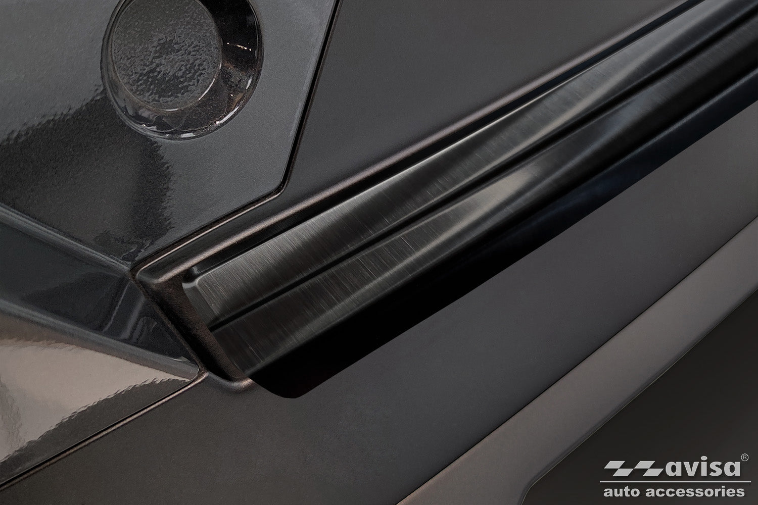 protector de parachoques trasero HYUNDAI KONA negro