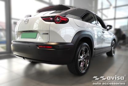 protector de parachoques trasero MAZDA MX-30 negro acero 2020+