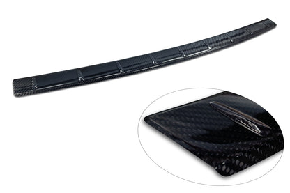 protector de parachoques trasero FIAT 600 negro