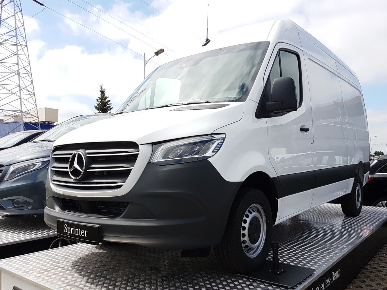 protector de parachoques trasero MERCEDES SPRINTER negro