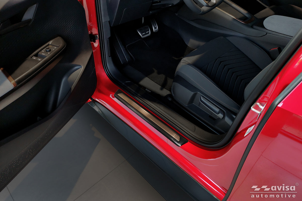 Protector umbral de puertas en relieve LIMITED EDITION CUPRA BORN hatchback negro /insertos en cobre