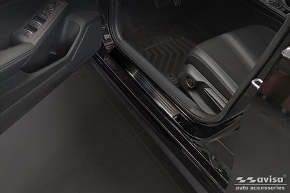 Protector umbral de puertas en relieve HONDA CIVIC hatchback negro