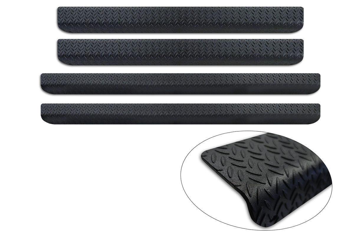 Protector umbral de puertas patrón grano VW MULTIVAN T7 negro mate