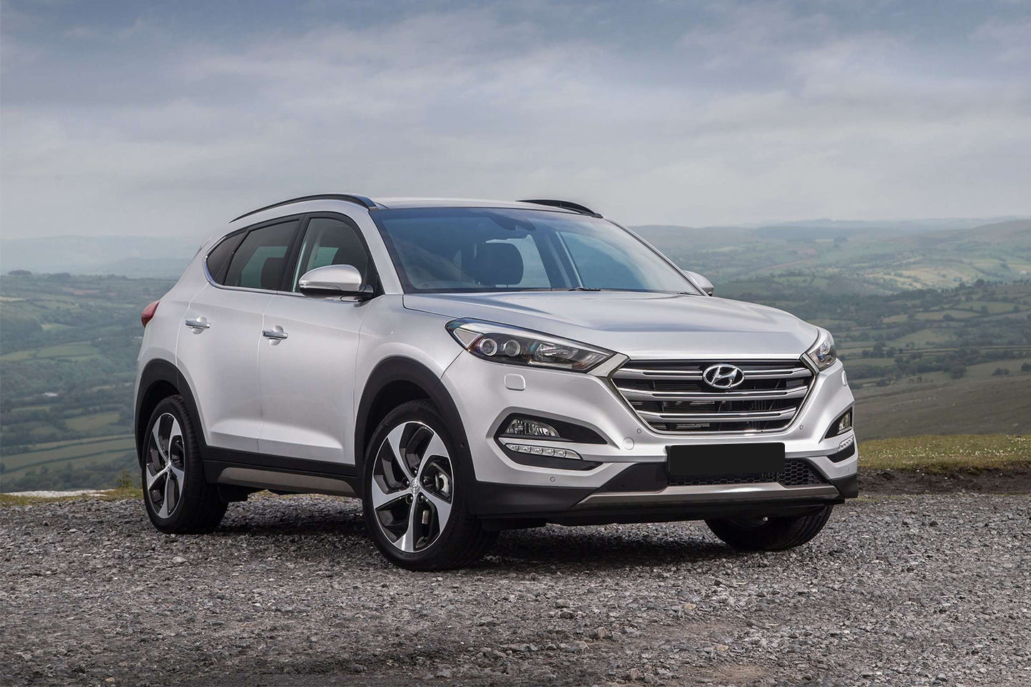 protector de parachoques trasero HYUNDAI TUCSON negro 2015-18