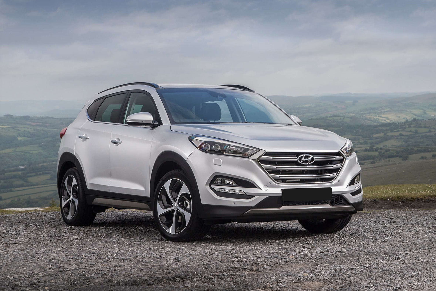 protector de parachoques trasero HYUNDAI TUCSON negro 2015-18
