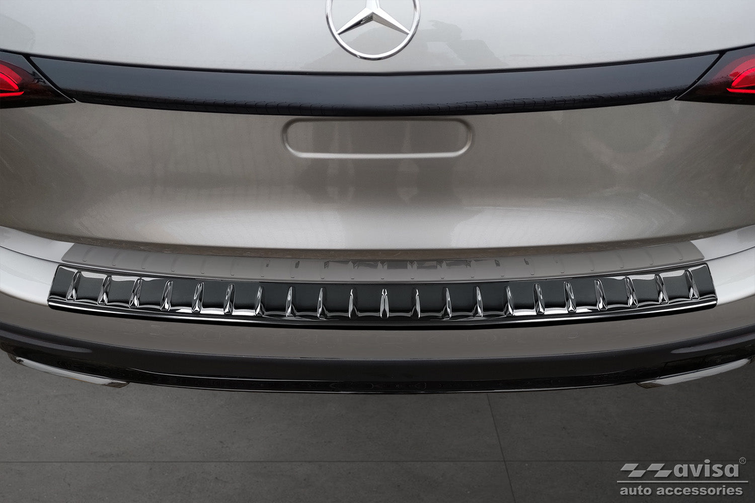 protector de parachoques trasero MERCEDES GLC (X254) negro espejo
