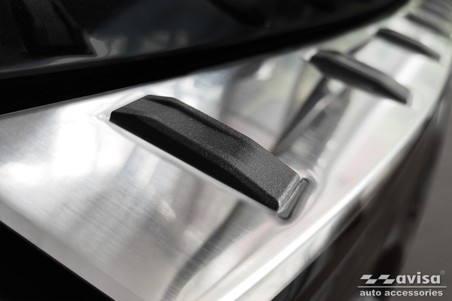protector de parachoques trasero AUDI A6 C8 plata satinado