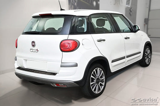 protector de parachoques trasero FIAT 500 L negro