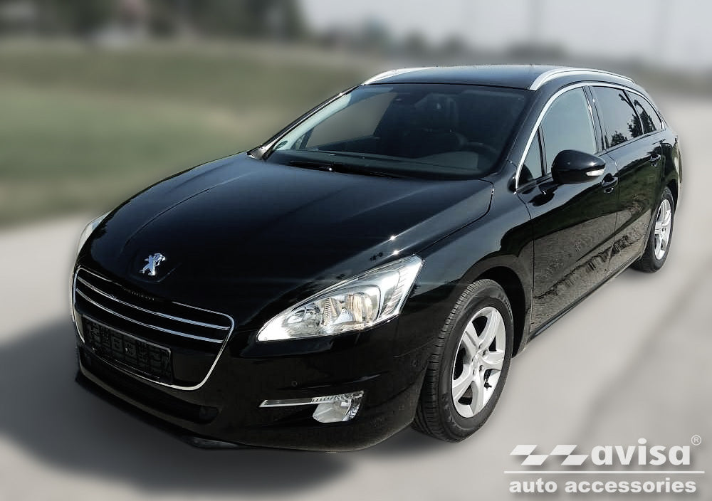 protector de parachoques trasero PEUGEOT 508 SW negro