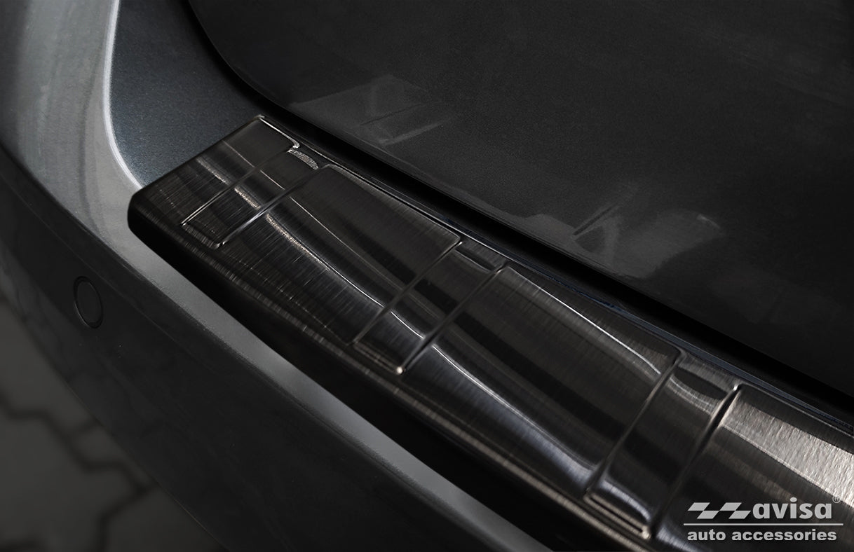 protector de parachoques trasero VW CADDY (SB) negro 2020+