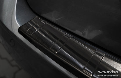 protector de parachoques trasero VW CADDY (SB) negro 2020+