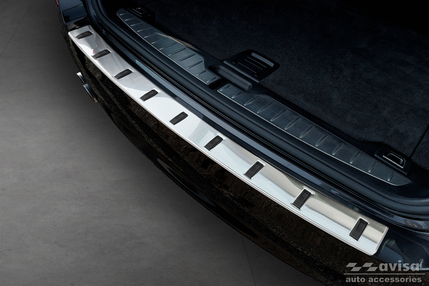 protector de parachoques trasero BMW 5 F11 Touring plata