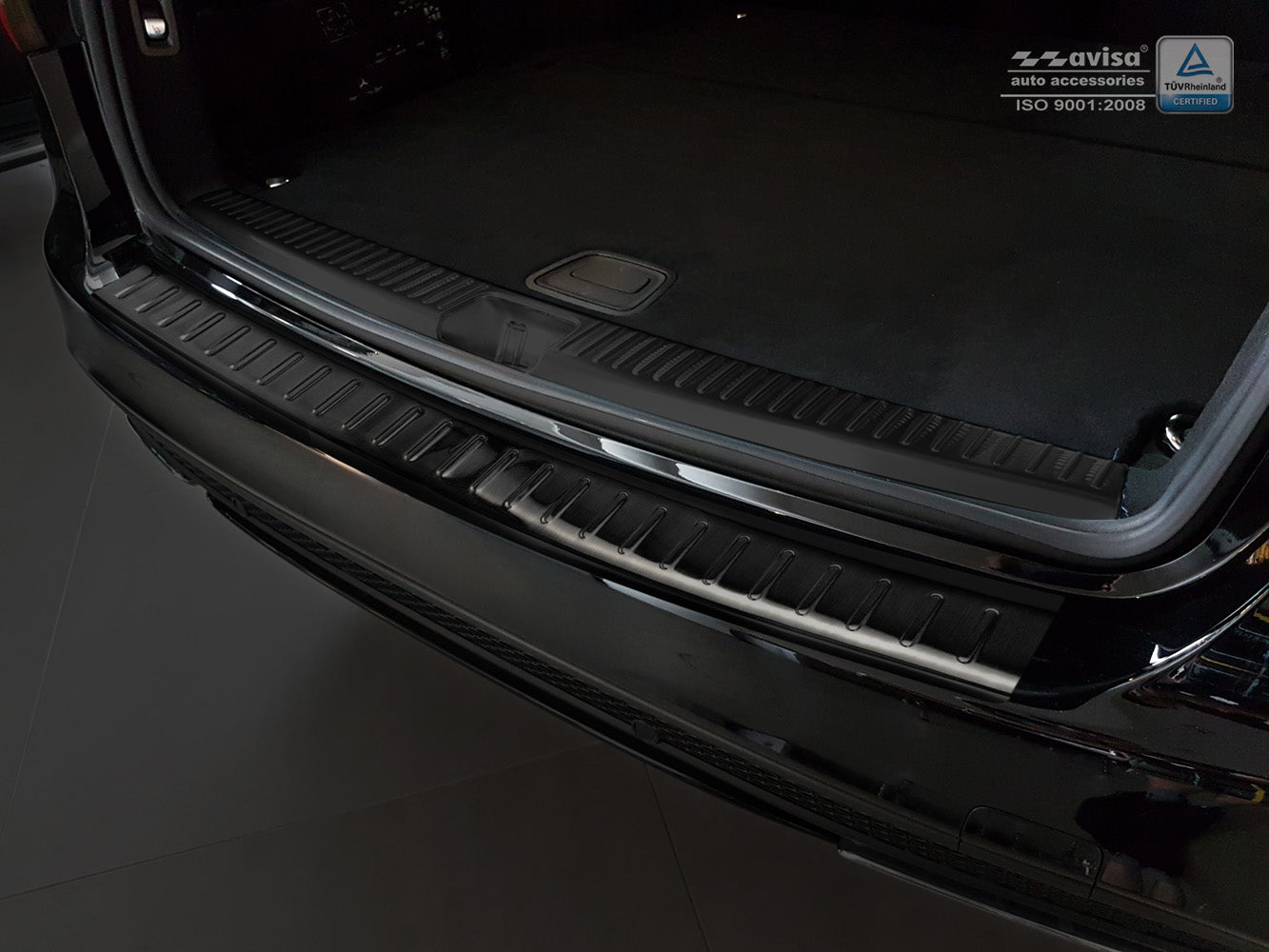 protector de parachoques trasero MERCEDES CLASE C W205 negro