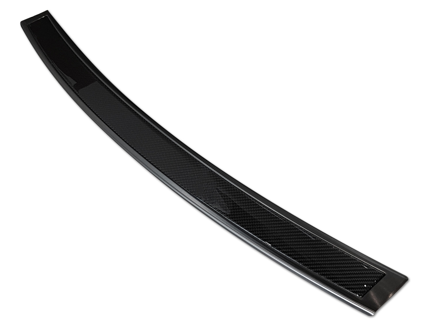 protector de parachoques trasero BMW X5 F15 negro acero, negro fibra de carbono