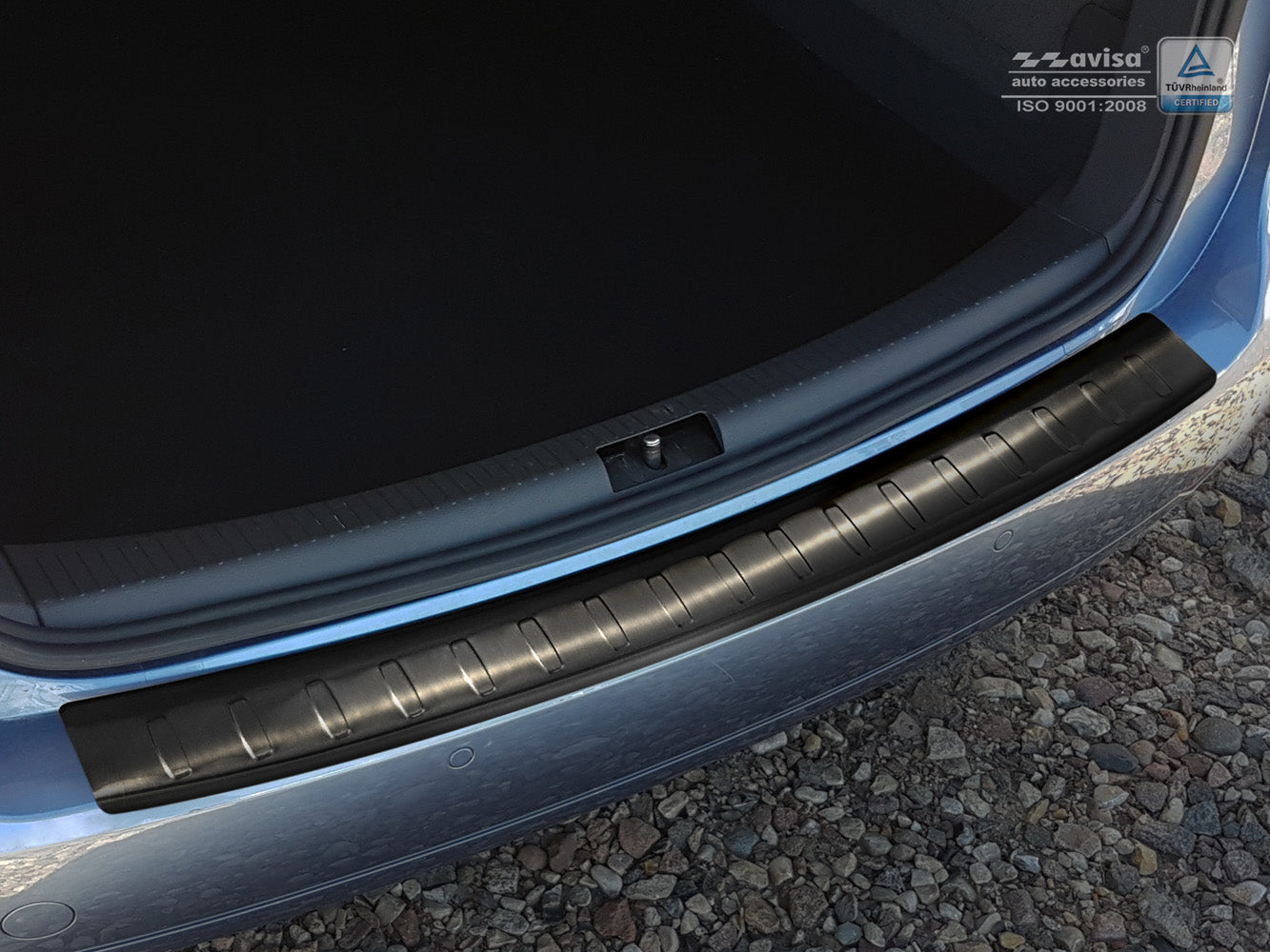 protector de parachoques trasero VW TOURAN negro