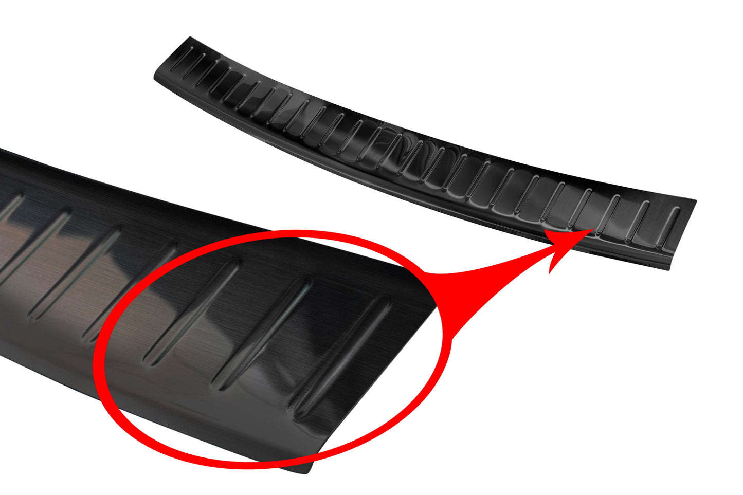protector de parachoques trasero VW GOLF Variant negro acero
