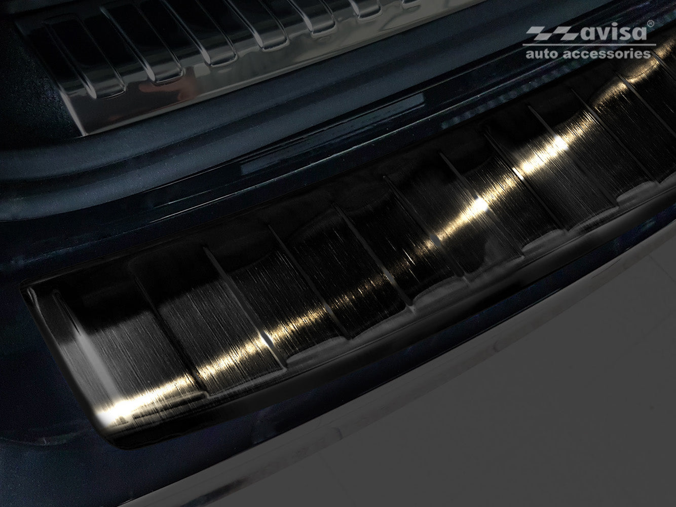 protector de parachoques trasero AUDI A6 C8 negro 2018-2025
