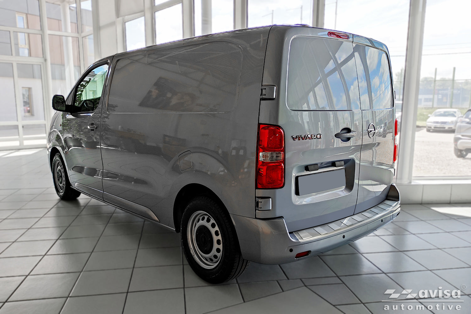 protector de parachoques trasero PEUGEOT EXPERT plata