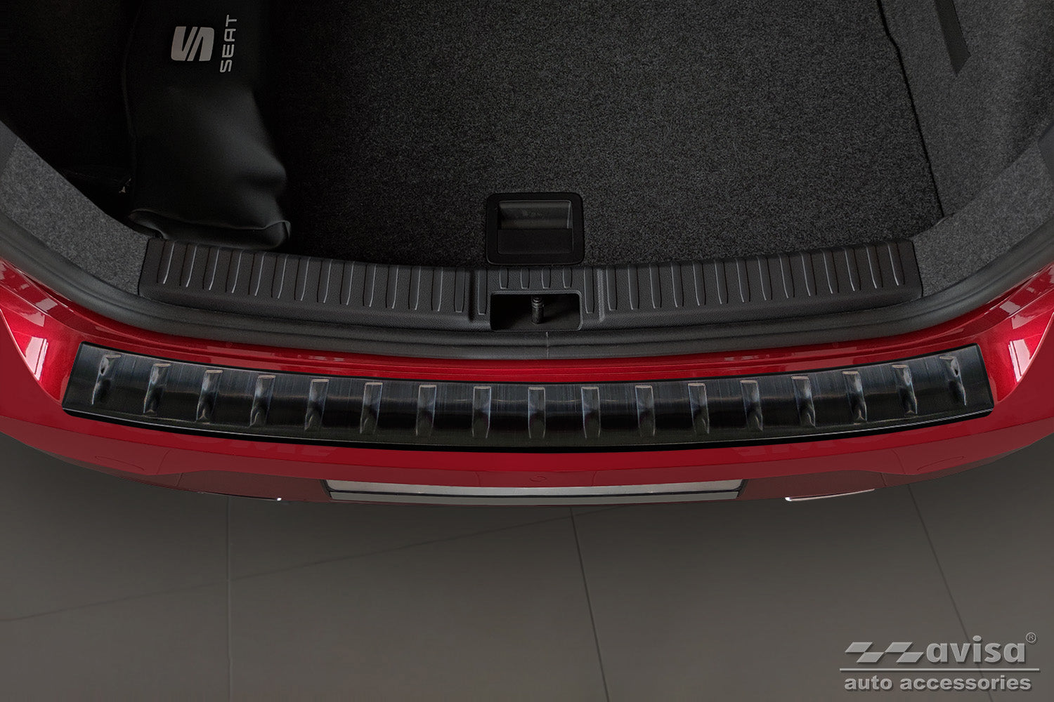 protector de parachoques trasero SEAT IBIZA negro