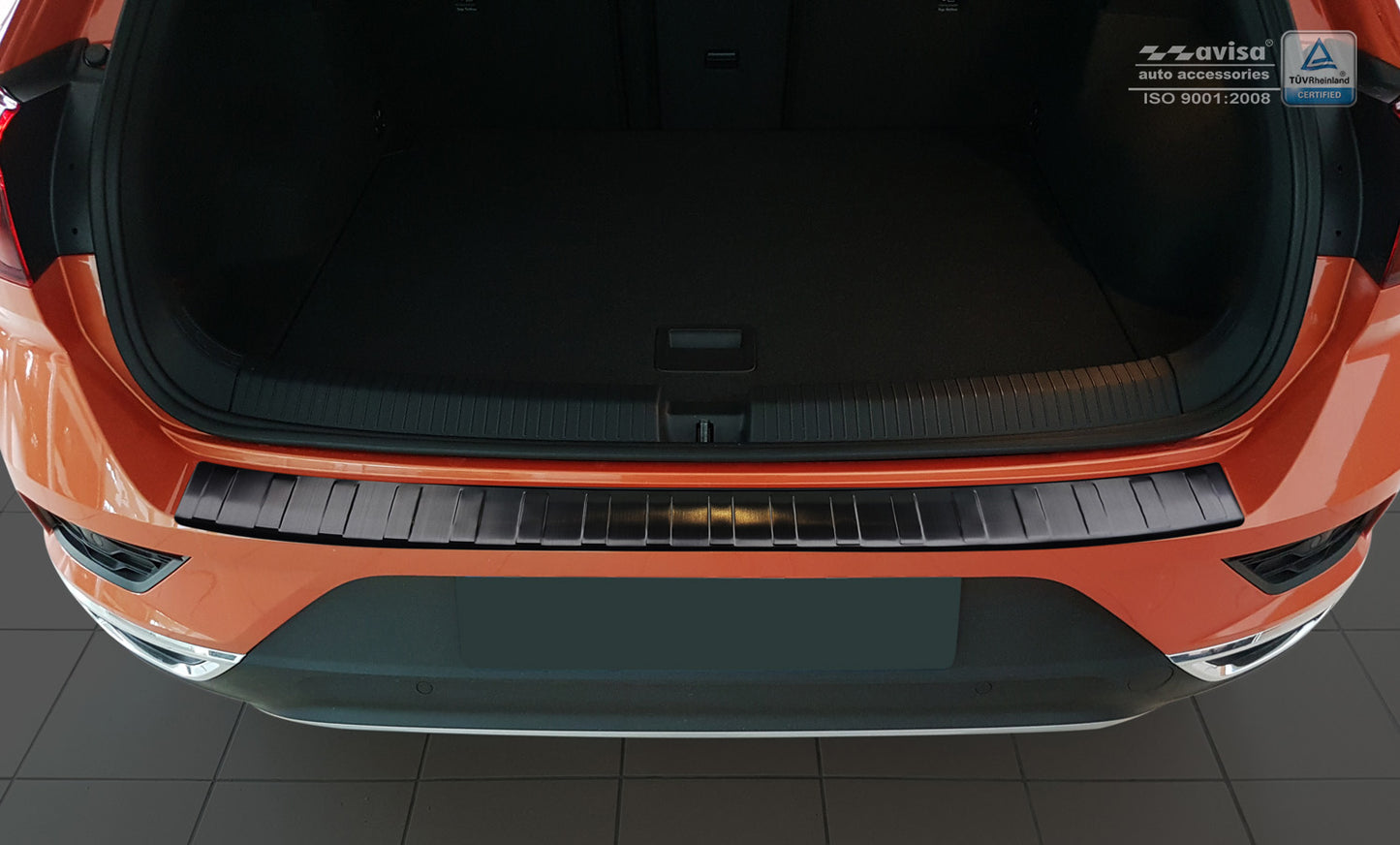protector de parachoques trasero VW T-ROC cabrio negro 2022+
