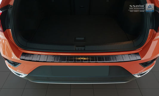 protector de parachoques trasero VW T-ROC cabrio negro 2022+
